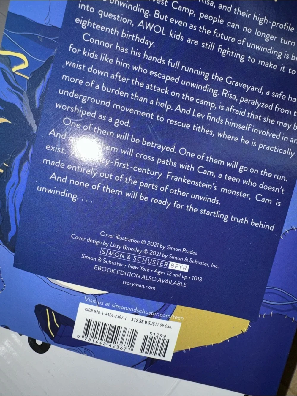 UnWholly (Unwind Dystology) by Neal Shusterman (Author)  Format: Paperback